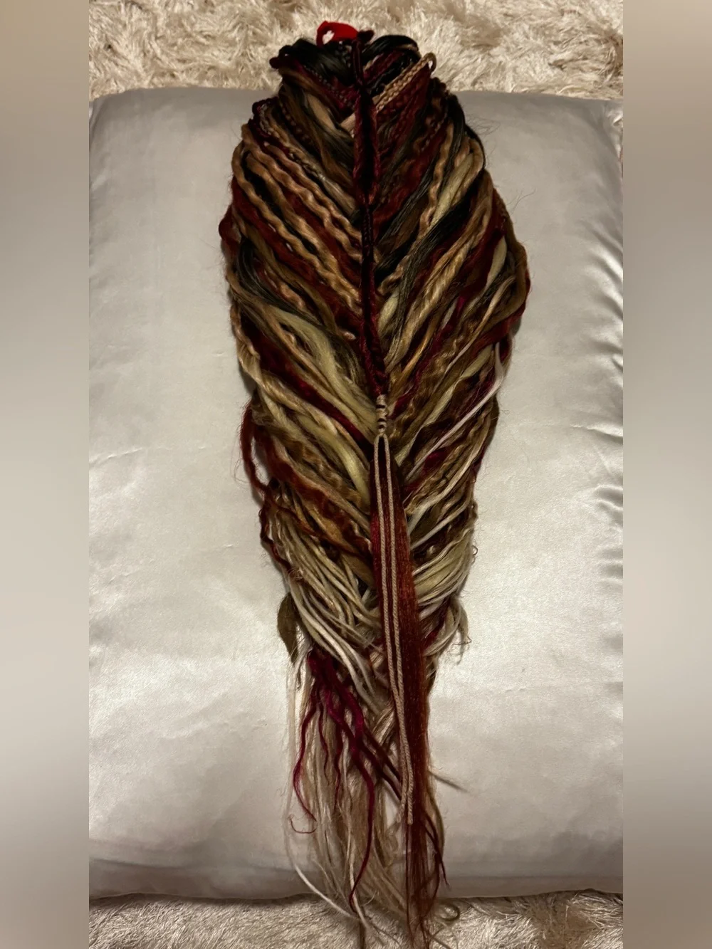 Boho Viking Full Set Dreadlock Extensions - Warm Tones